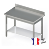 Sofinor Table Démontable | Inox | Étagère Basse | à Dosseret | Plusieurs tailles