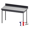 Sofinor Table démontable rayonnee | Inox | à dosseret | pieds ronds | sur vérins inox