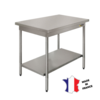 Sofinor Table démontable rayonnee | Inox | centrale | étagère basse | pieds ronds