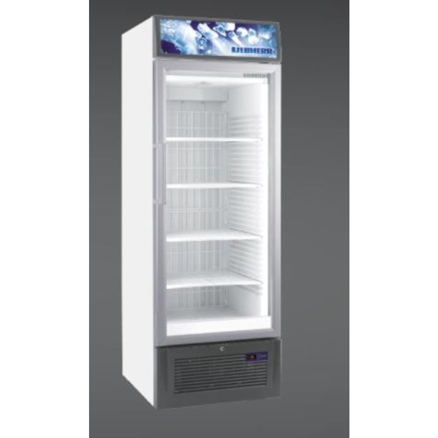 Congélateur porte vitrée blanc 195,7x67x73cm 461L Display NoFrost FDv 4643 | -10°C tot -25°C