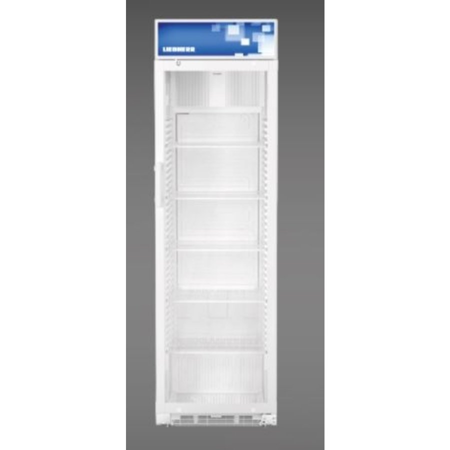 Réfrigérateur pour liquides avec porte vitrée Blanc 385L