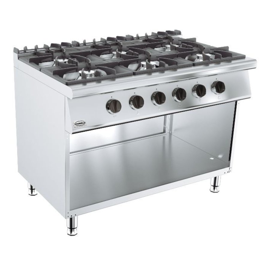 Cuisiniere a gaz | 6  bruleurs | base 700