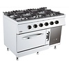 Combisteel Cuisiniere a gaz avec four a gaz | 6 bruleurs | base 700