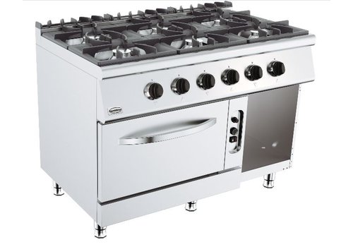  Combisteel Cuisiniere a gaz avec four a gaz | 6 bruleurs | base 700 