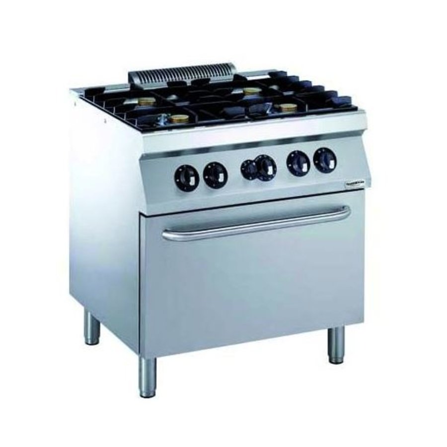 Cuisiniere a gaz avec four a gaz | 4 bruleurs | base 700