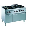 Combisteel Cuisiniere a gaz avec four a gaz | 6 bruleurs | base 700