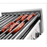 Grill roulant pour saucisses | 11 rouleaux | inox