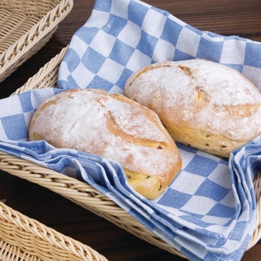 Torchon à carreaux bleus et blancs