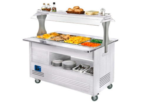  ProChef Buffet Chauffant | Bain Marie | Bois Blanc 