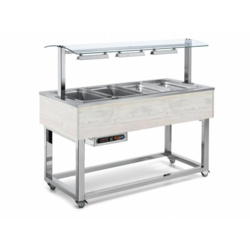  Afinox buffet chauffant | bain marie | couleur hemlock 