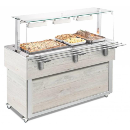  Afinox Buffet plaque chauffante | en céramique | drop-in 