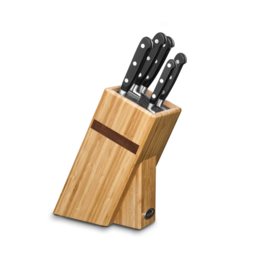  Deglon Support pour couteaux en bamboo | Avec 5 pièces 