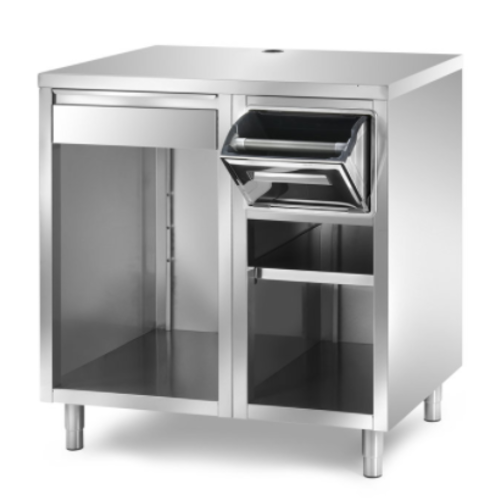  ProChef Meuble de Bar Ouvert pour Machine à Café | P-700xH-1100mm | 2 ou 3 Modules 