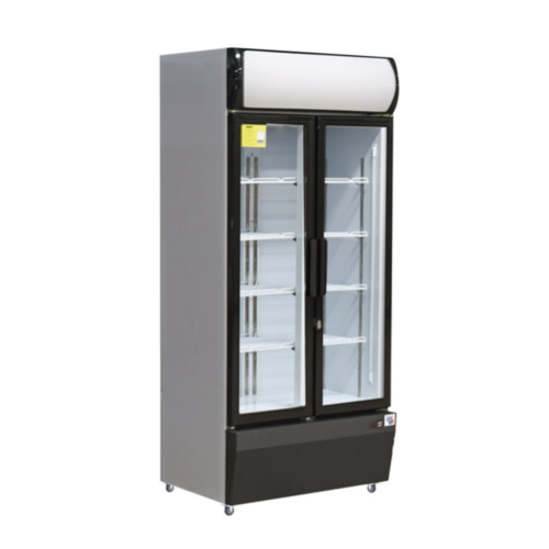  ProChef Vitrine à Boissons 2 Portes Vitrées Noir | 580L  | 880x610x973mm 