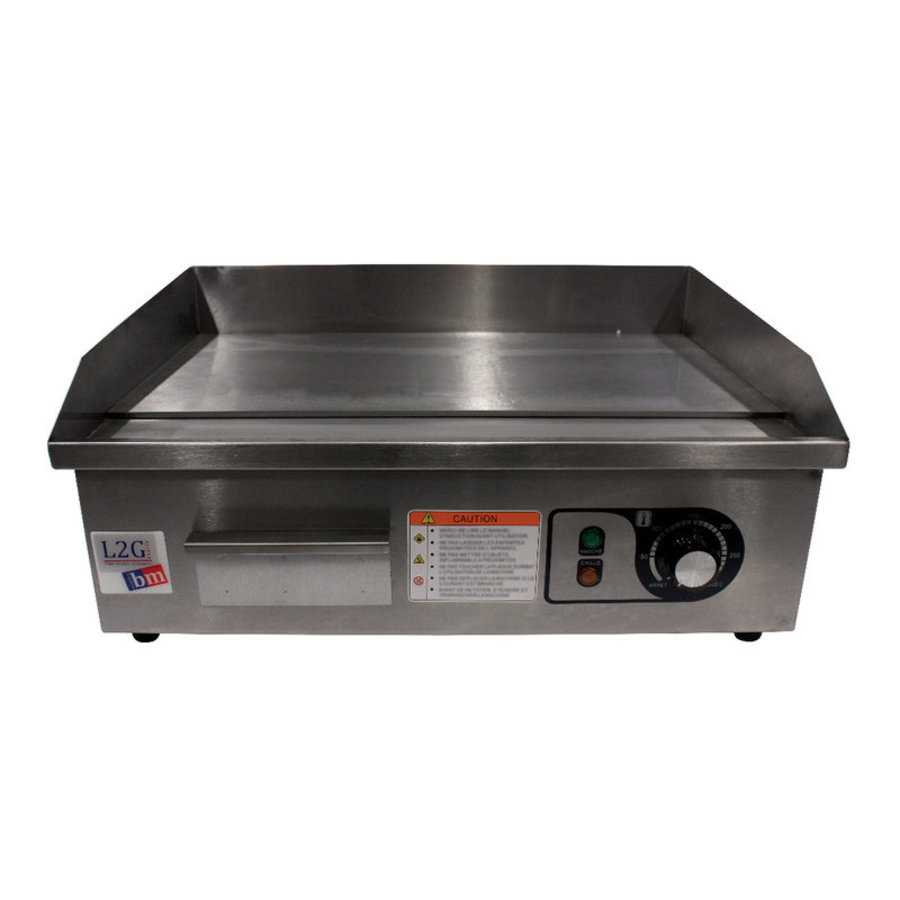 Plancha à Snacker Électrique | L-550xP-470xH-230mm | 1 Zone de Cuisson | 3 kW