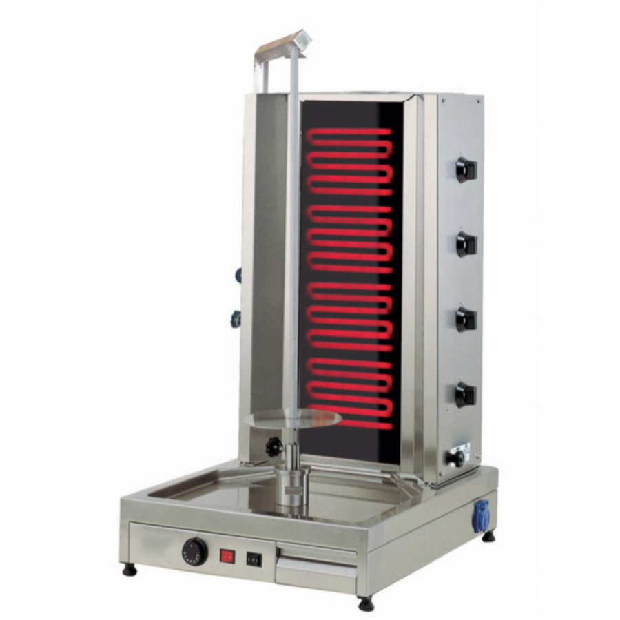 Machine à Kebab | Inox | 530x1070x650mm | 7,2 kW