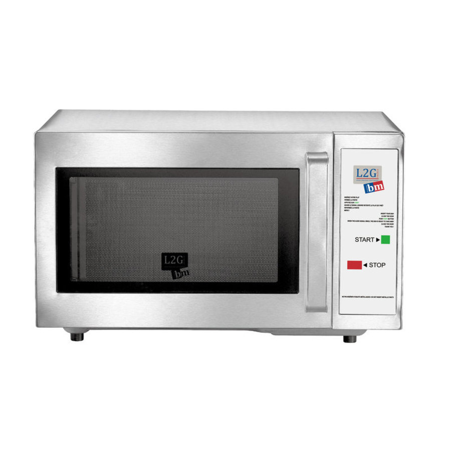 Four Micro-Ondes en Inox | L-520xP-456xH-312mm | 1 kW | Mono-Touche