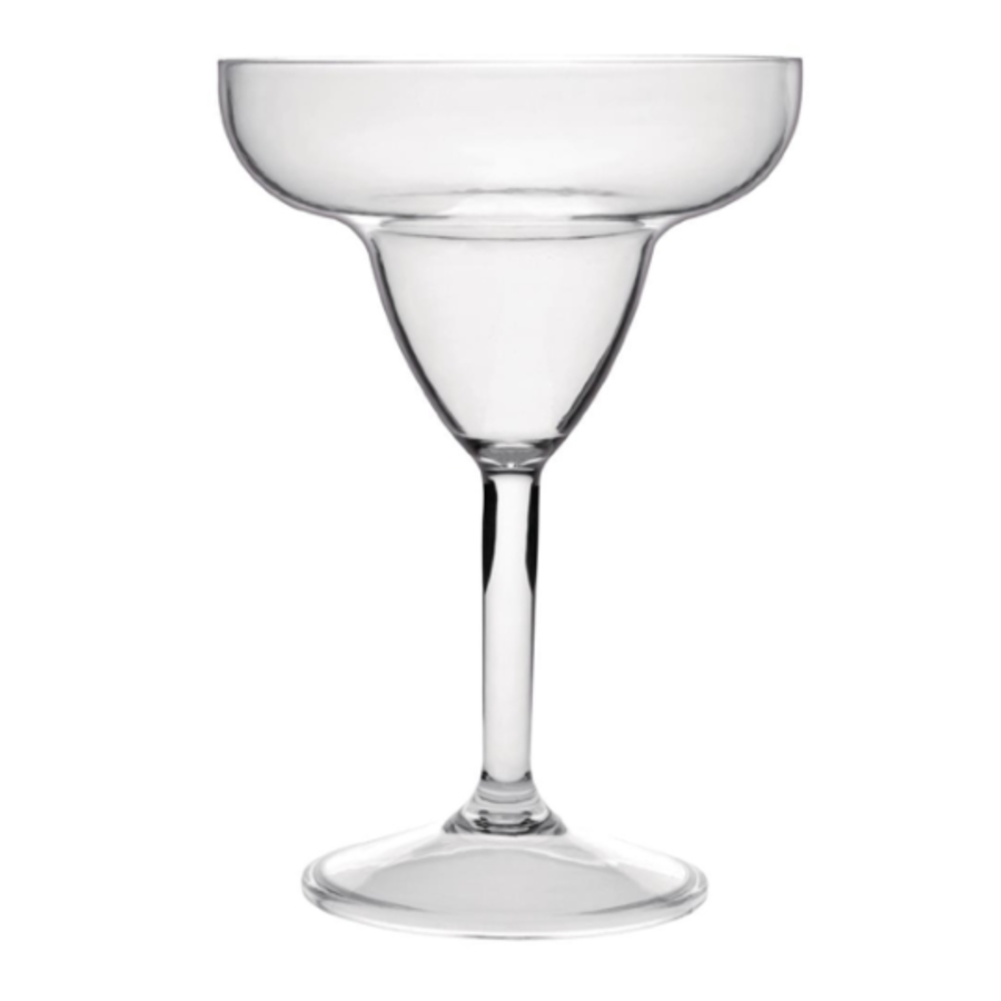 Lot de 12 verres à margarita en plastique| 33cl