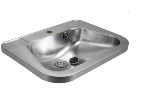  ProChef Lavabo mural carré en inox | 56x42x15cm 