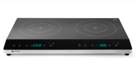 Plaque de cuisson à induction double Kitchen Line 230V/3500W - Hendi