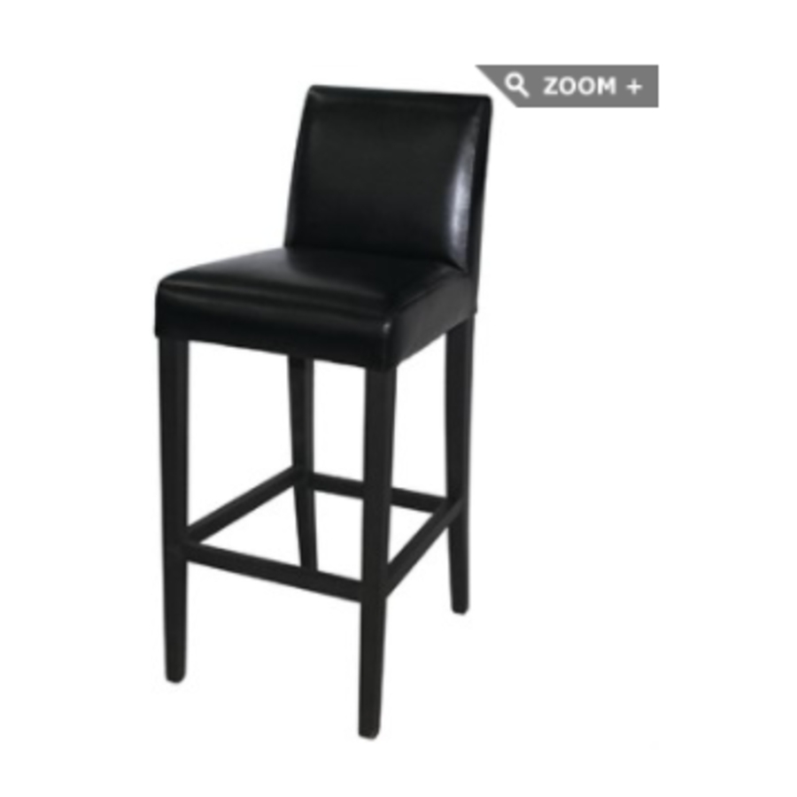 Tabouret de bar  | Simili Cuir Noir l 1030(H) x 440(L) x 540(P) mm