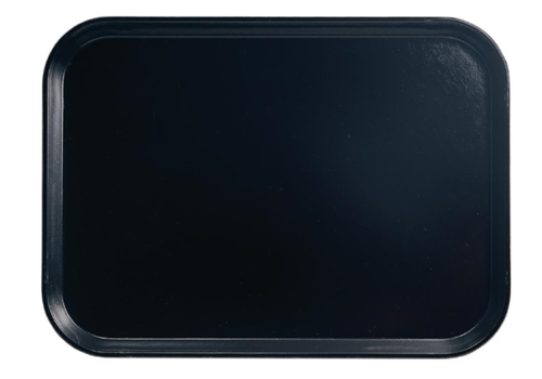  Cambro Plateau rectangulaire antidérapant en fibre de verre noir | 35 cm 