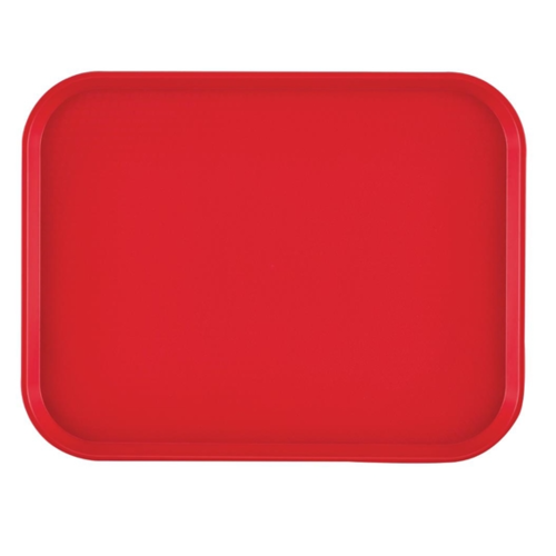  Cambro Plateau rectangulaire rouge en plastique | 41x30cm 