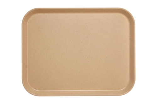  Cambro Plateau en polyester moka moucheté | 46x36cm 