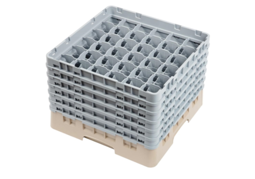  Cambro Casier à verres 36 compartiments Camrack beige 