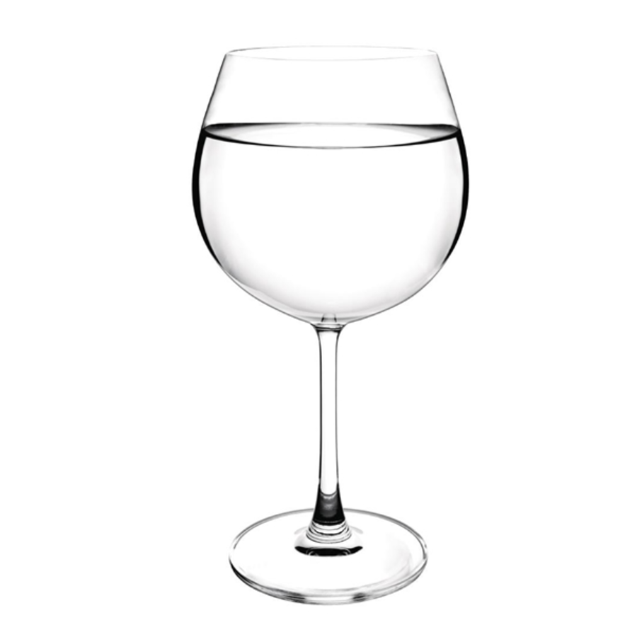 Lot de 6 verres en cristal | 21 x 10,8(Ø)  cm