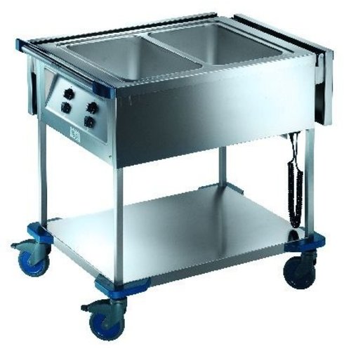  B.PRO Chariot bain-marie gn 1/1 inox | 230v | 1,40 kW 