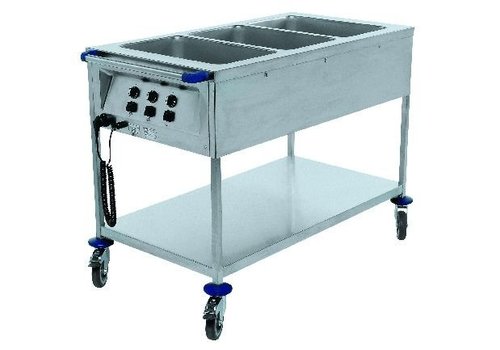  B.PRO Chariot bain-marie gn 1/1 inox |  230v |  2.1 kW 