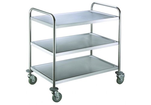  ProChef Chariot de service inox 3 niveaux 60x90 cm 