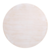 Bolero Plateau de table rond pré-percé blanc vintage | 600mm