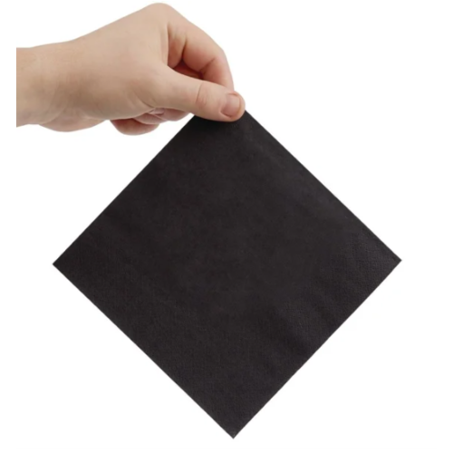 ProChef Serviettes snacking 2 plis noires 