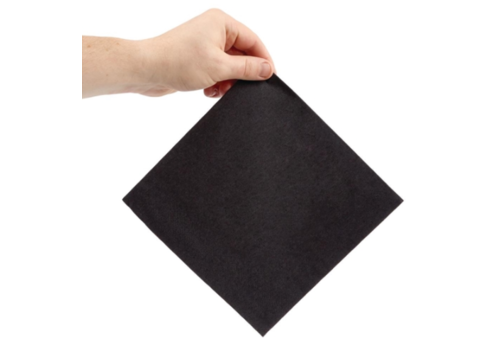  ProChef Serviettes noires 2 plis 40 cm 