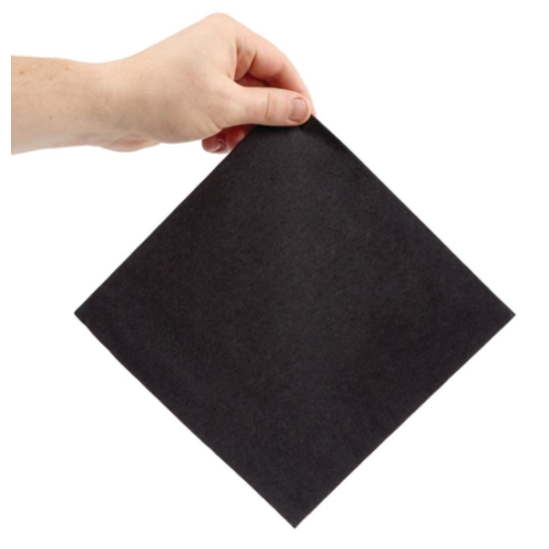  ProChef Serviettes noires 2 plis 40 cm 