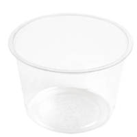 Pots à sauce froide en PLA transparent Vegware 118 ml | 48 mm | convient pour GK104   (lot de 2000)