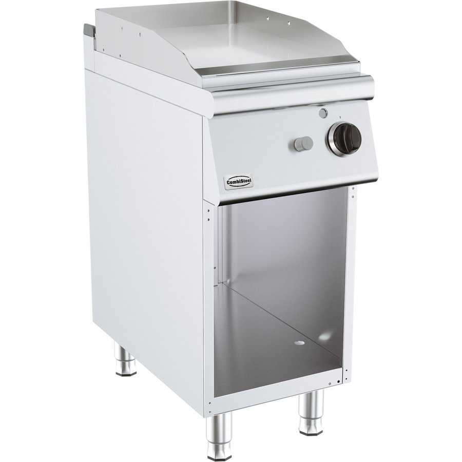 Fry top au gaz | 83kg | 6,5 kW | Chrome |