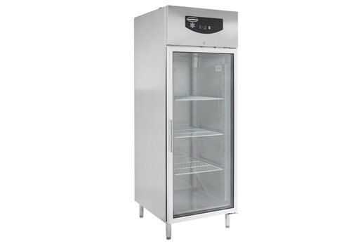  ProChef Réfrigérateur 1 porte battante vitrée acier inoxydable  597L 