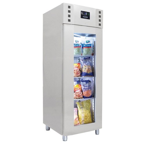  ProChef Réfrigérateur 1 porte vitrée | acier inoxydable | 700L Verrouillable 
