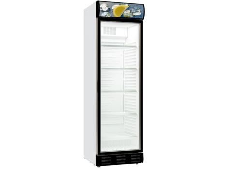  ProChef Réfrigérateur à boissons 1 porte pivotante en verre Blanc et noir 217 bouteilles 65x59,5x200cm 