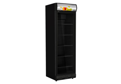   ProChef Réfrigérateur 1 porte en verre noir sens ouverture porte gauche 