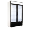 Combisteel Vitrine pour Boissons Double-portes en verre Noir Blanc 750L