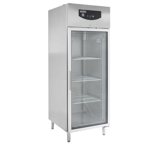  ProChef Réfrigérateur 1 Porte battante vitrée | acier inoxydable 597L 