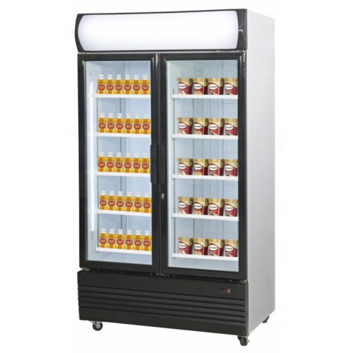  ProChef Armoire réfrigérateur & Congélateur 2 portes vitrées 