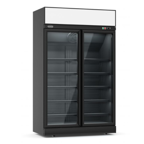  ProChef Congélateur 2 portes en verre noir 209,2x71x125,3cm 960L 