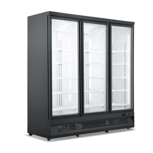  ProChef Armoire Réfrigérateur 3 portes battantes en verre Noir 1530L 