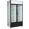 ProChef Grand Réfrigérateur 2 portes vitrées pivotantes Gris Noir 670L