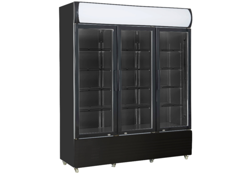  ProChef Grand Réfrigérateur avec 3 portes battantes noir | 1065L 